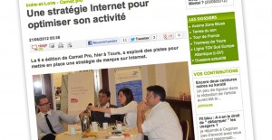 Article de la NR sur la conférence Carnet Pro sur les réseaux sociaux