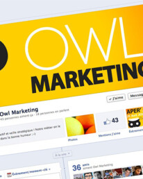 La page Facebook de Owl Marketing
