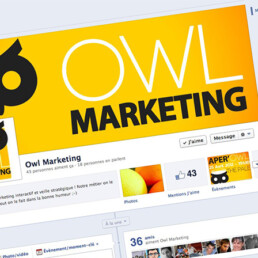 La page Facebook de Owl Marketing