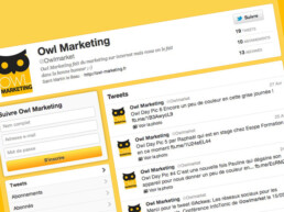 Le compte Twitter de Owl Marketing