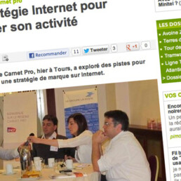 Article de la NR sur la conférence Carnet Pro sur les réseaux sociaux