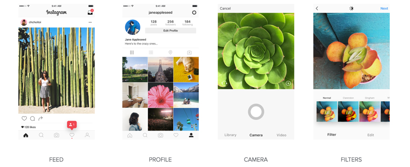 Nouvelle interface utilisateur Instagram