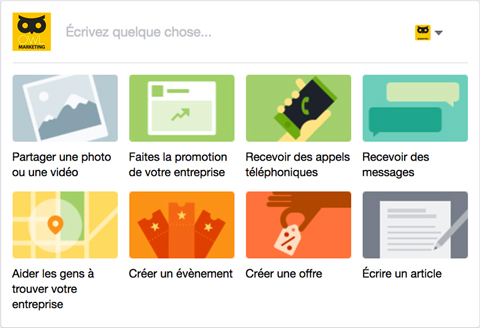 Nouvelles options de mise en page des publications des pages facebook