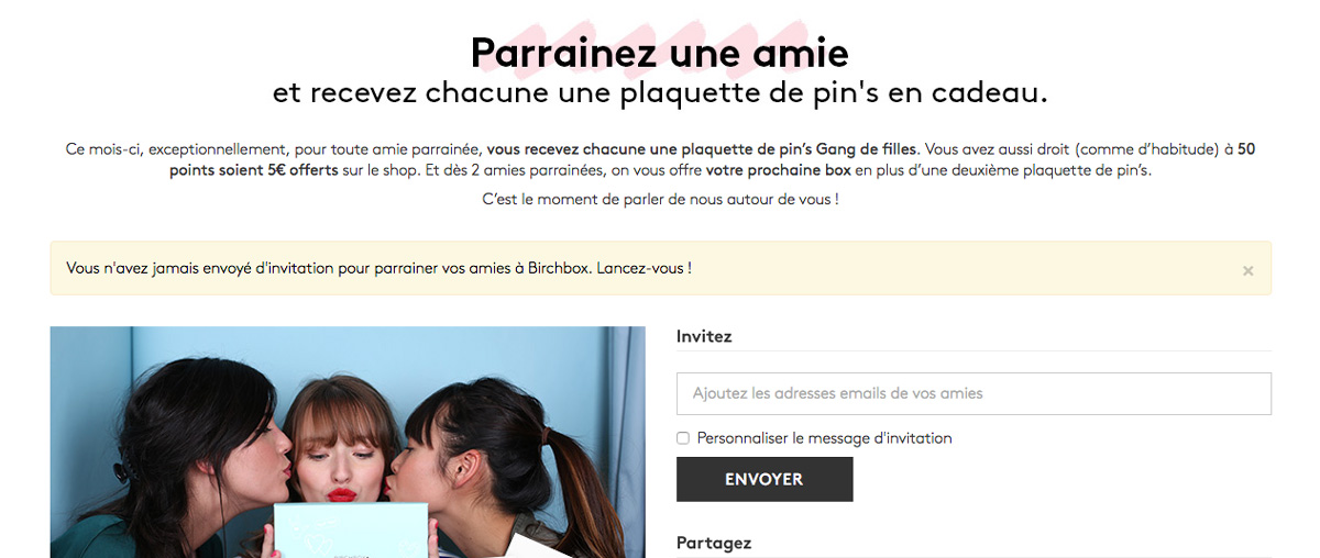 les codes promos e-commerce lors du parrainage d'un ami