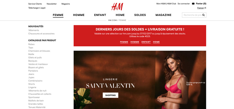 les codes promos e-commerce directement sur le site